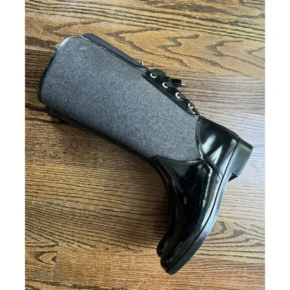 Michael Kors women rubber knee high boots size 8 - Picture 5 of 12